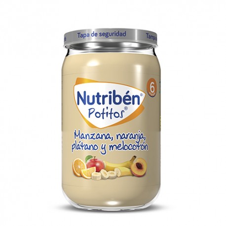 192079 - NUTRIBEN MANZANA NARANJA PLATANO Y MELOCOTON POT